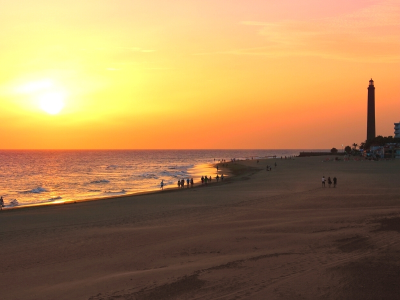 Maspalomas con niños