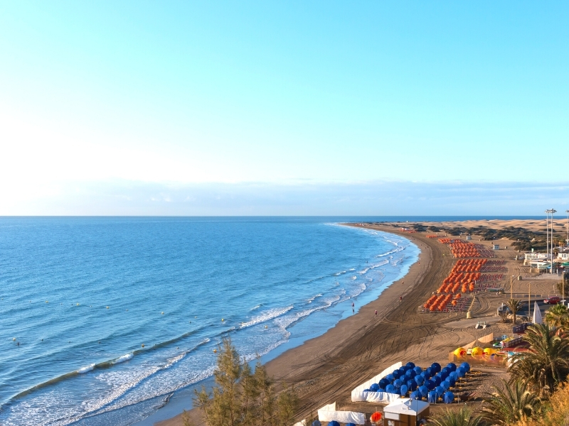 Playa del ingles con niños
